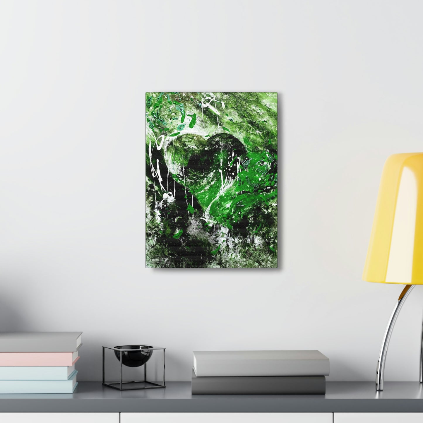 "Dreamy Love" (Shamrock Green) - Canvas Gallery Wraps