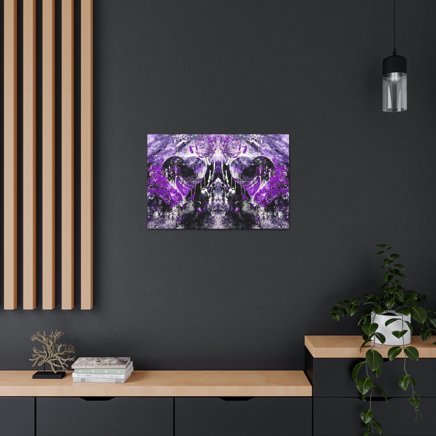 "Dreamy Love" (Violet/Lavender II) - Canvas Gallery Wraps