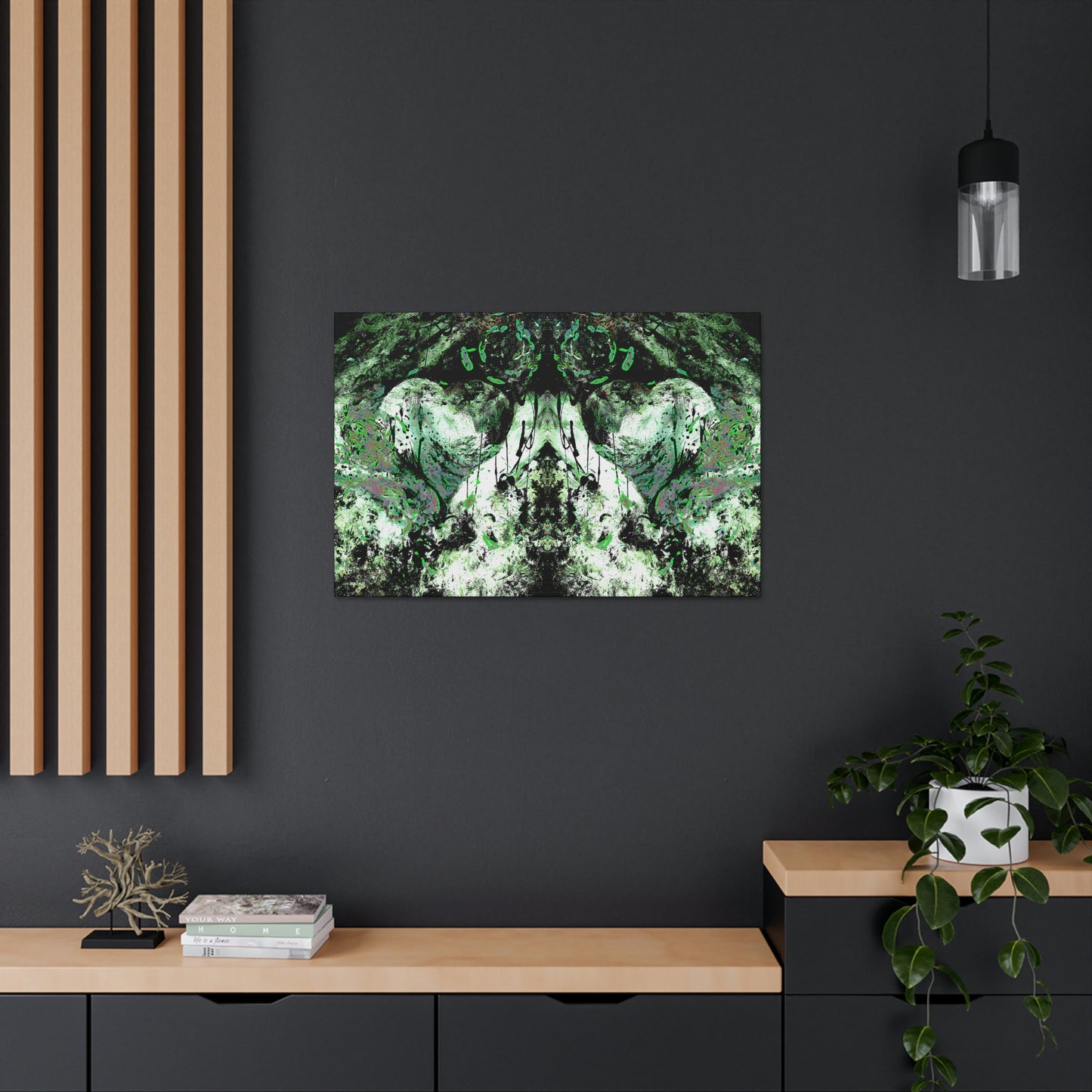 "Dreamy Love" (Cosmic Fusion - Shamrock Green II) - Canvas Gallery Wraps