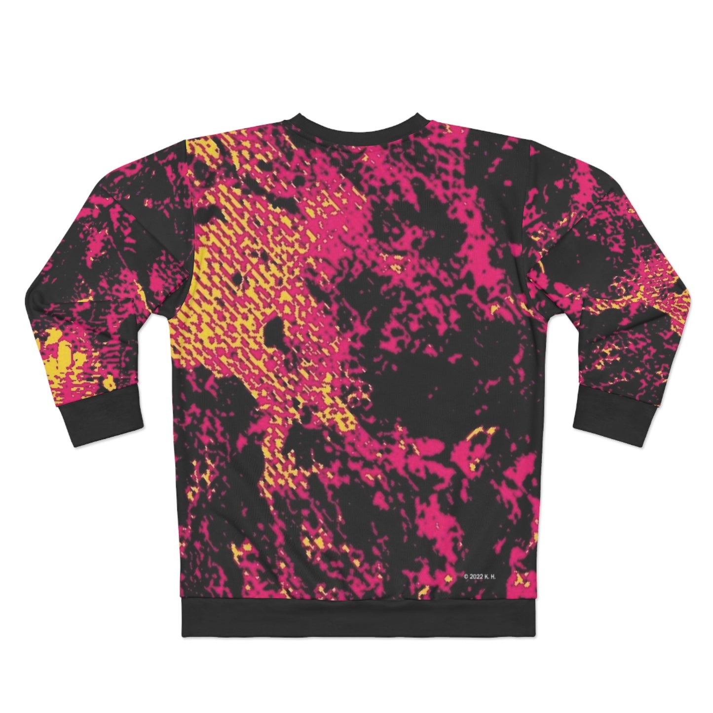 "Mystic Cube" (Cosmic Fusion - Magenta/Gold) - Unisex Sweatshirt
