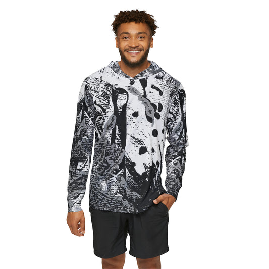 "Dreamy Love" (Cosmic Fusion - Black/White/Gray) - Sports Warmup Top (w/out heart)