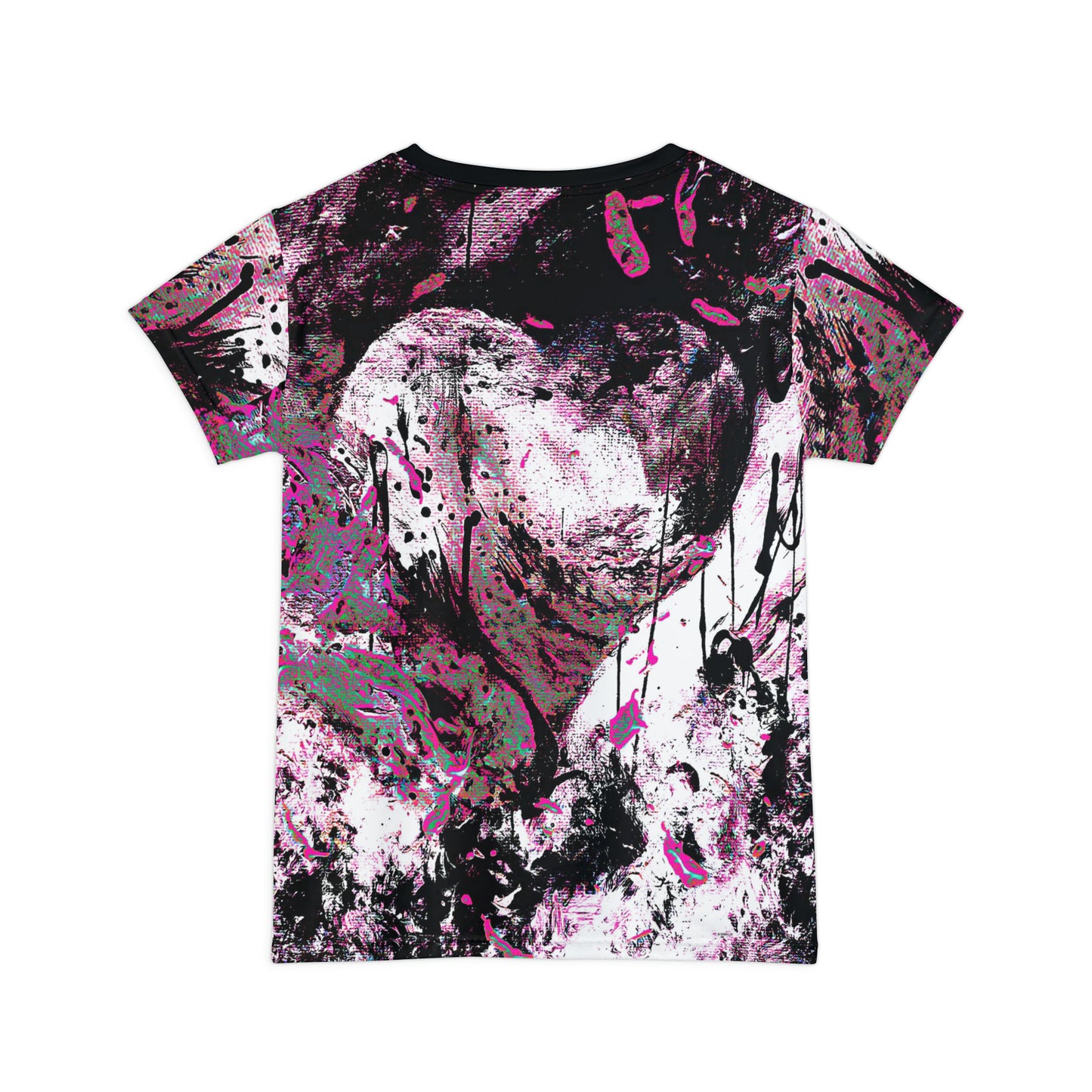 "Dreamy Love" (Cosmic Fusion - Magenta) - Women's Scoop Neck Tee (w/ heart)