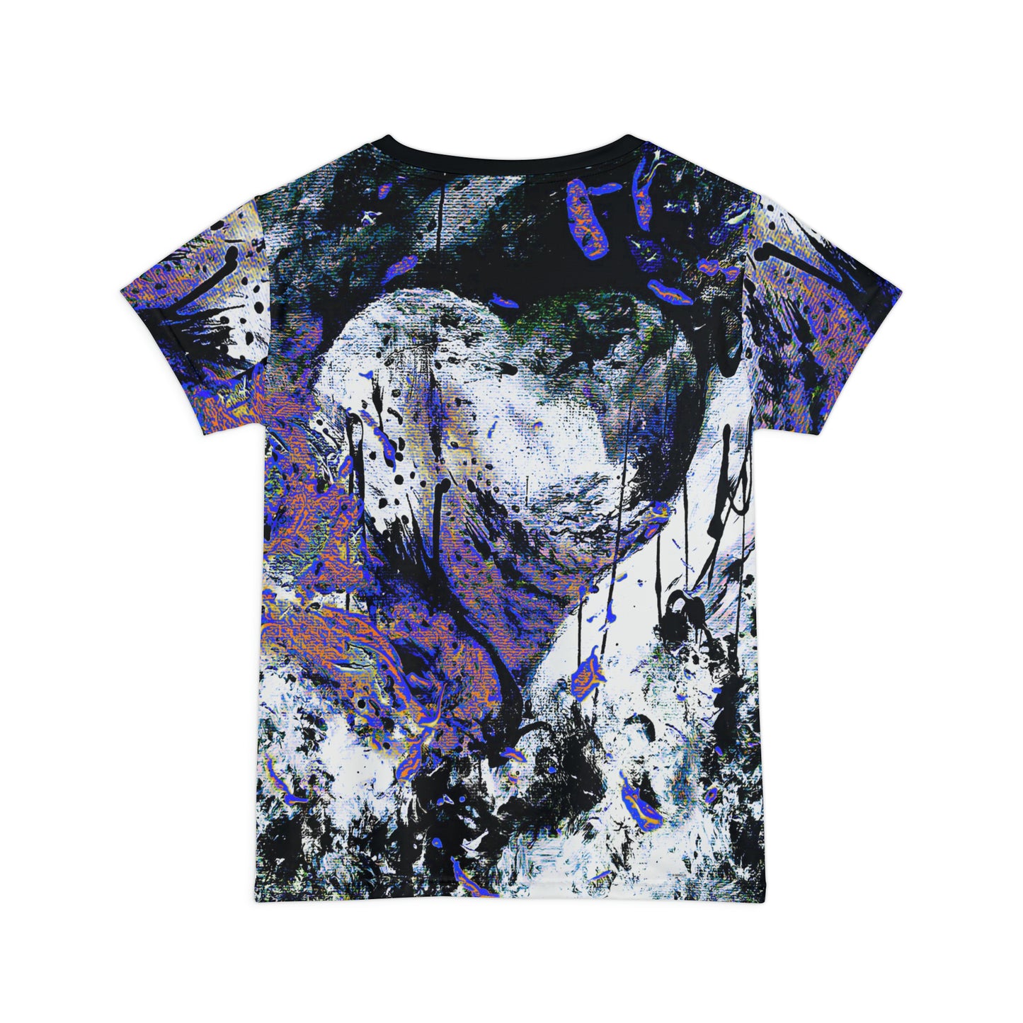 "Dreamy Love" (Cosmic Fusion - Sapphire) - Women's Scoop Neck Tee (w/ heart)