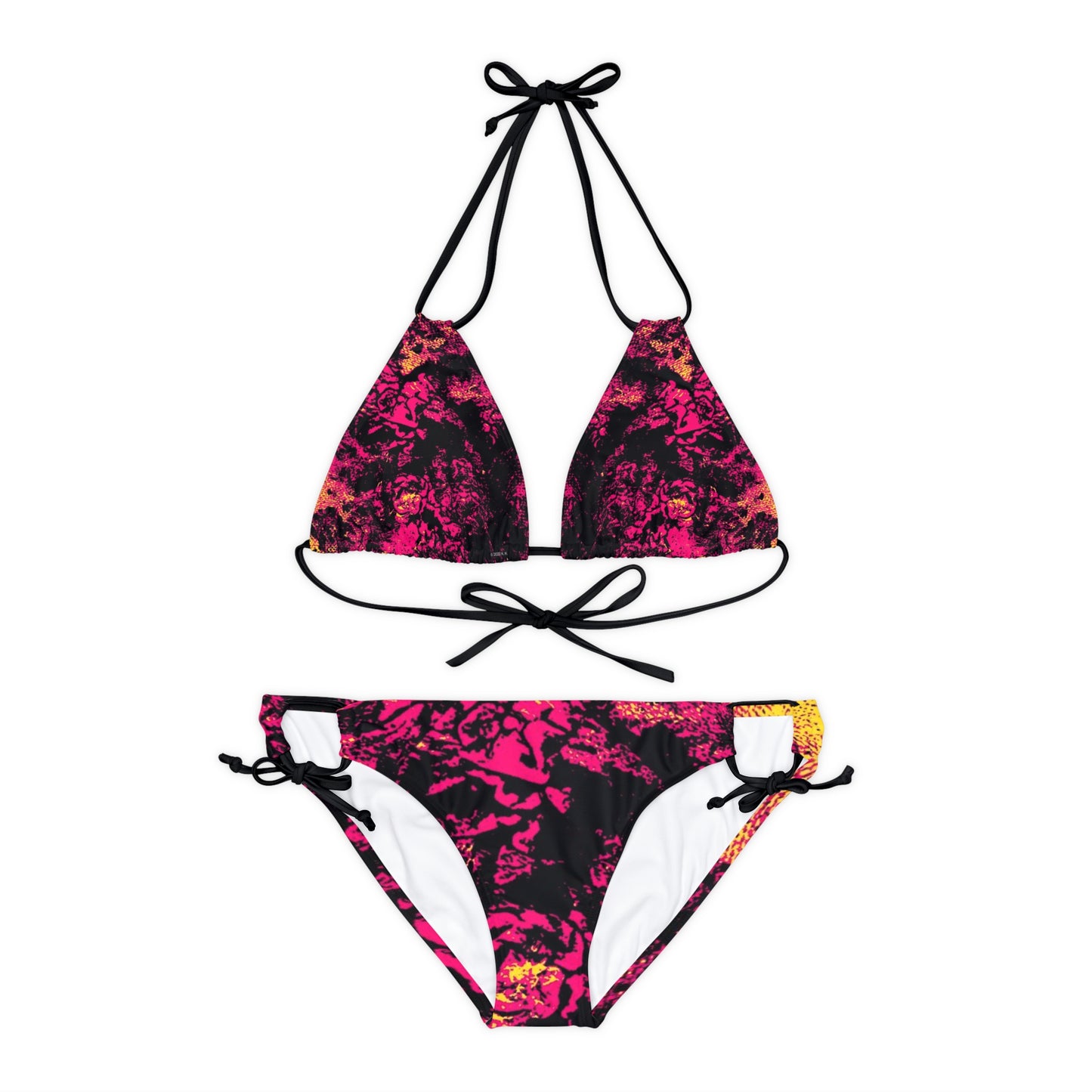 "Mystic Cube" (Cosmic Fusion - Magenta) - Strappy Bikini Set