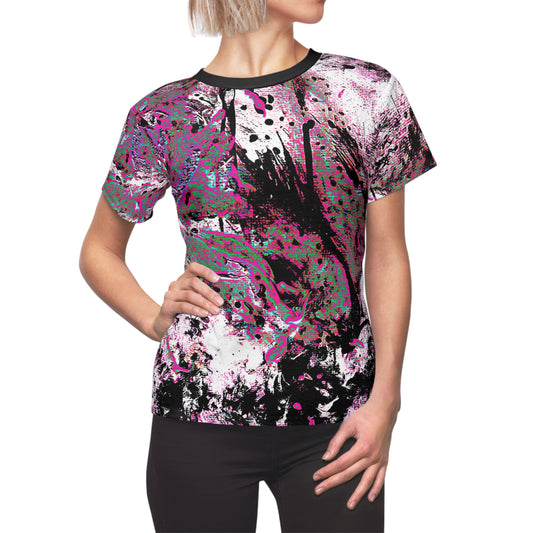 "Dreamy Love" (Cosmic Fusion - Magenta) - Women's Crew Neck Tee (w/ heart)