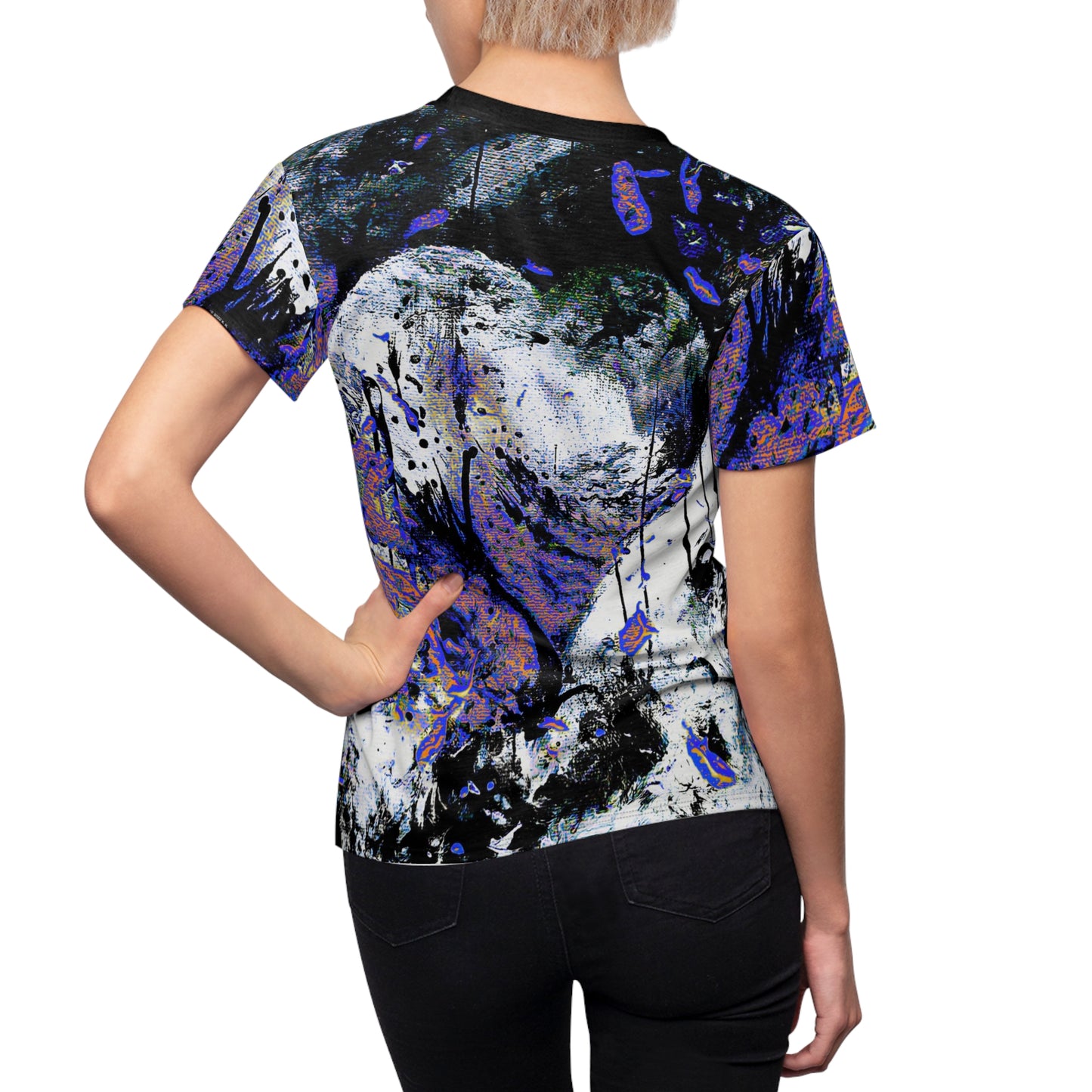 "Dreamy Love" (Cosmic Fusion - Sapphire) - Women's Crew Neck Tee (w/ heart)
