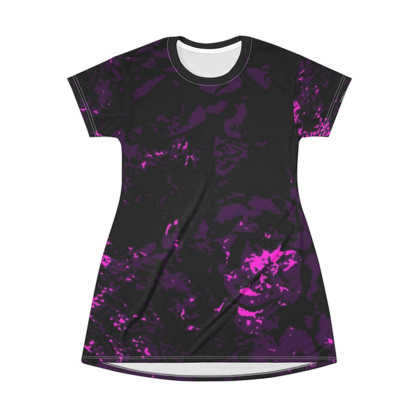 "Mystic Cube" (Cosmic Fusion - Dark Violet/Orchid) - T-Shirt Dress