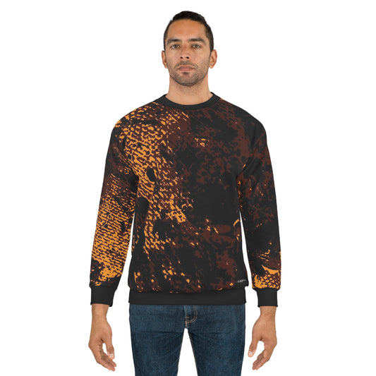 "Mystic Cube" (Cosmic Fusion - Espresso/Topaz) - Unisex Sweatshirt