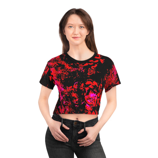 "Mystic Cube" (Cosmic Fusion - Scarlet) - Crop Tee