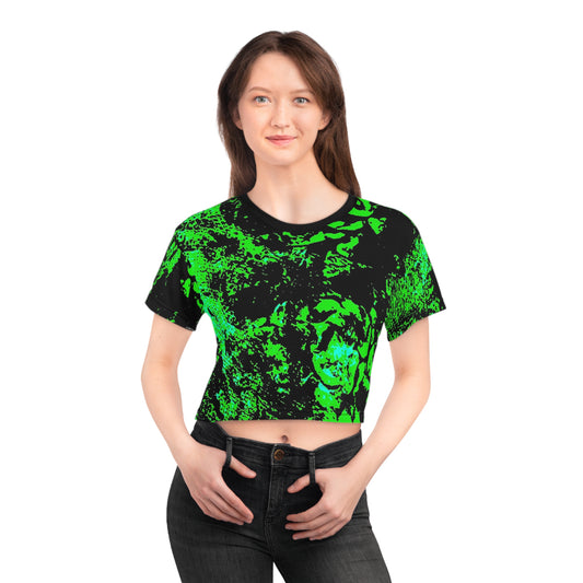 "Mystic Cube" (Cosmic Fusion - Shamrock Green) - Crop Tee