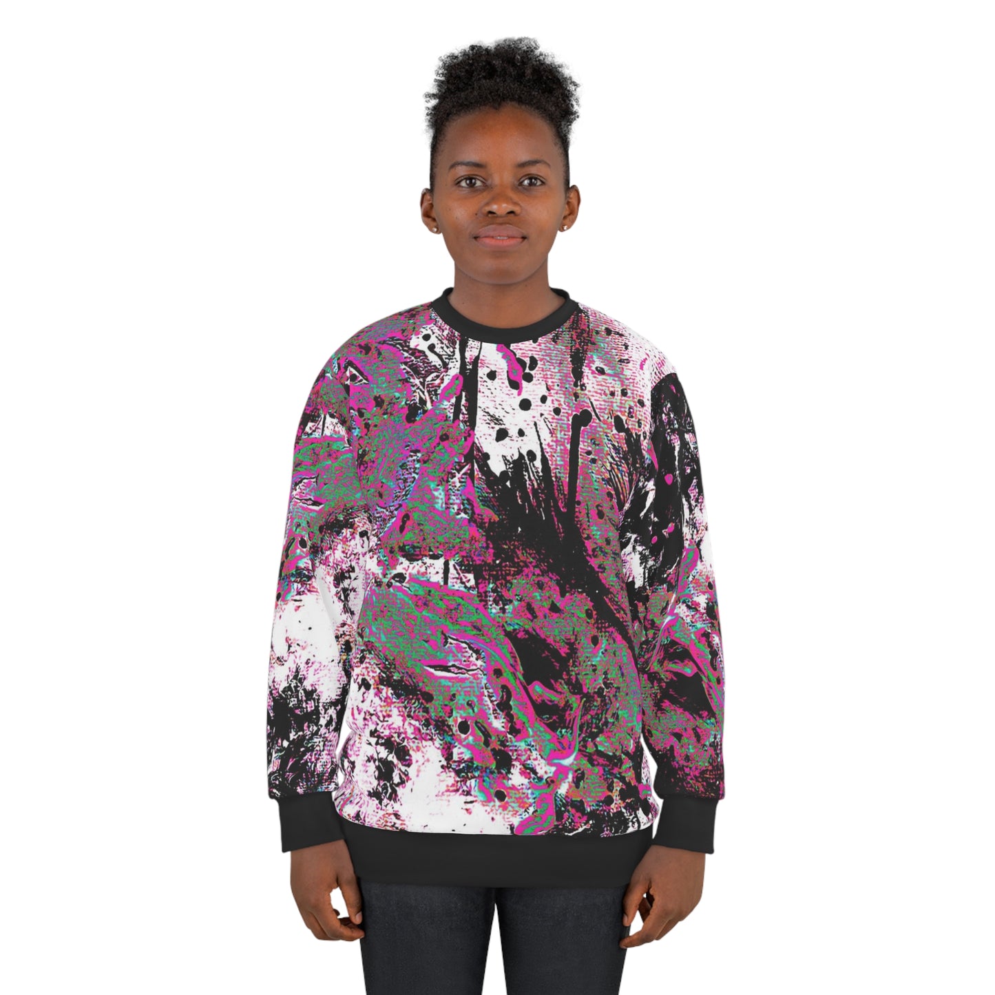 "Dreamy Love" (Cosmic Fusion - Magenta) - Unisex Sweatshirt (w/ heart)