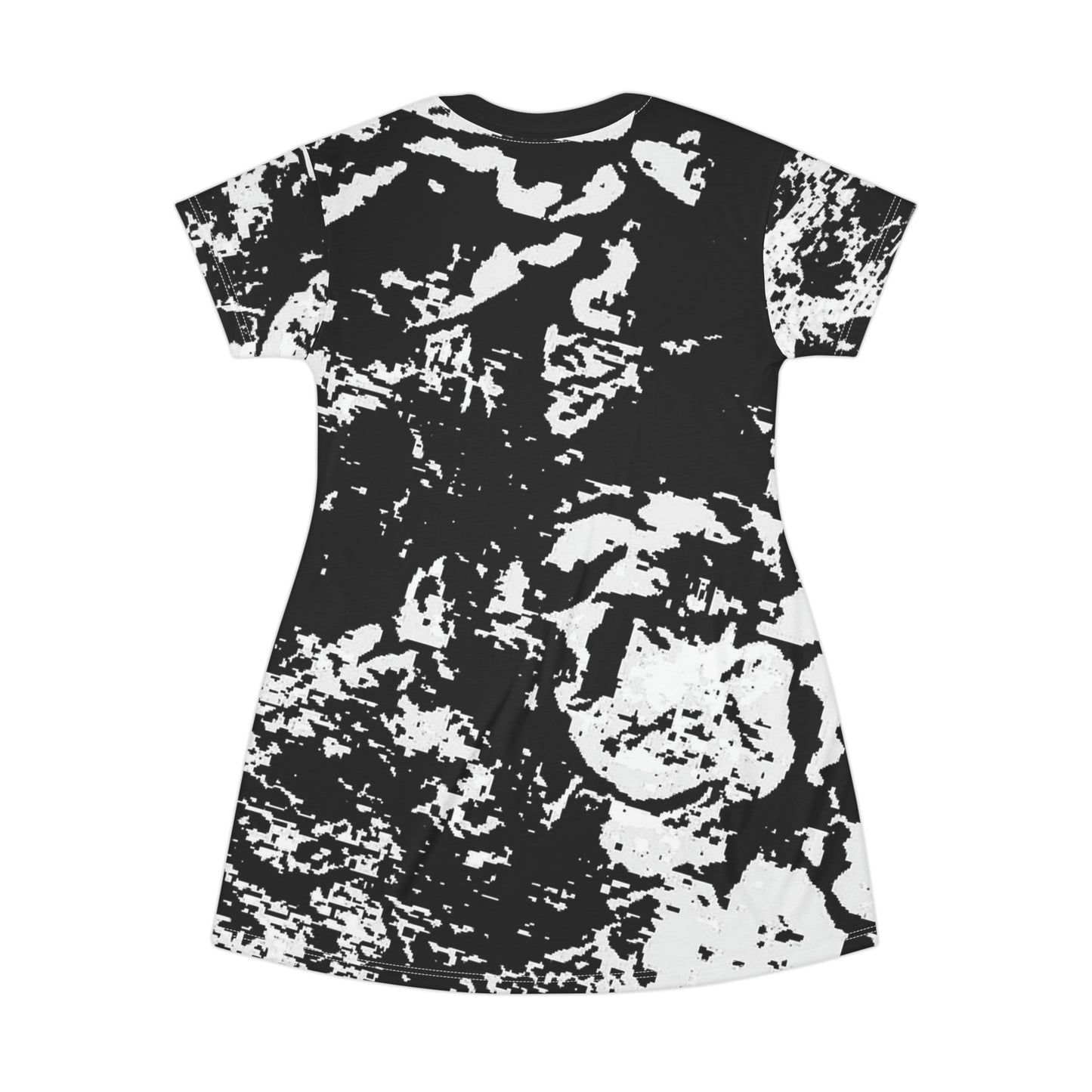 "Mystic Cube" (Cosmic Fusion - Light Charcoal) - T-Shirt Dress