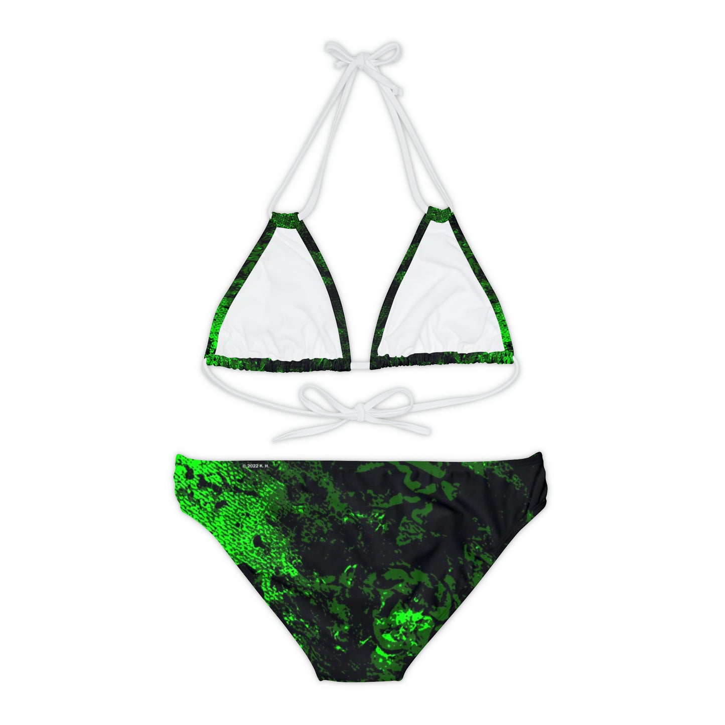 "Mystic Cube" (Cosmic Fusion - Emerald) - Strappy Bikini Set