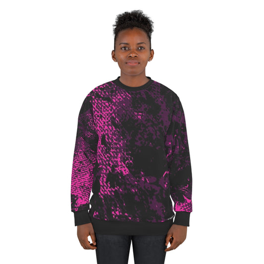 "Mystic Cube" (Cosmic Fusion - Dark Violet/Magenta) - Unisex Sweatshirt