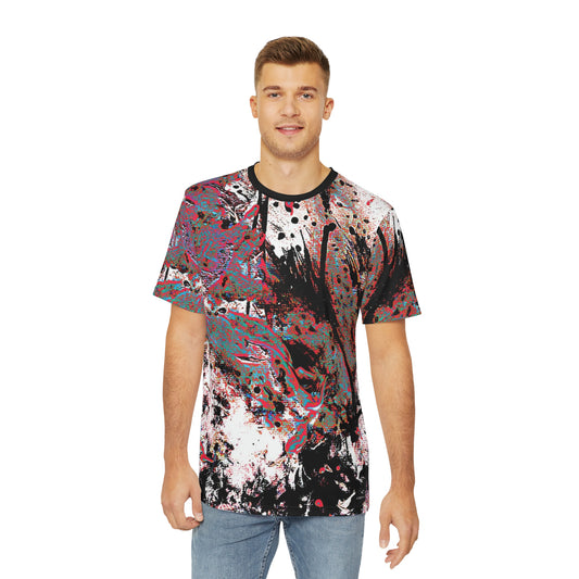 "Dreamy Love" (Cosmic Fusion - Persimmon) - Men's Polyester Tee