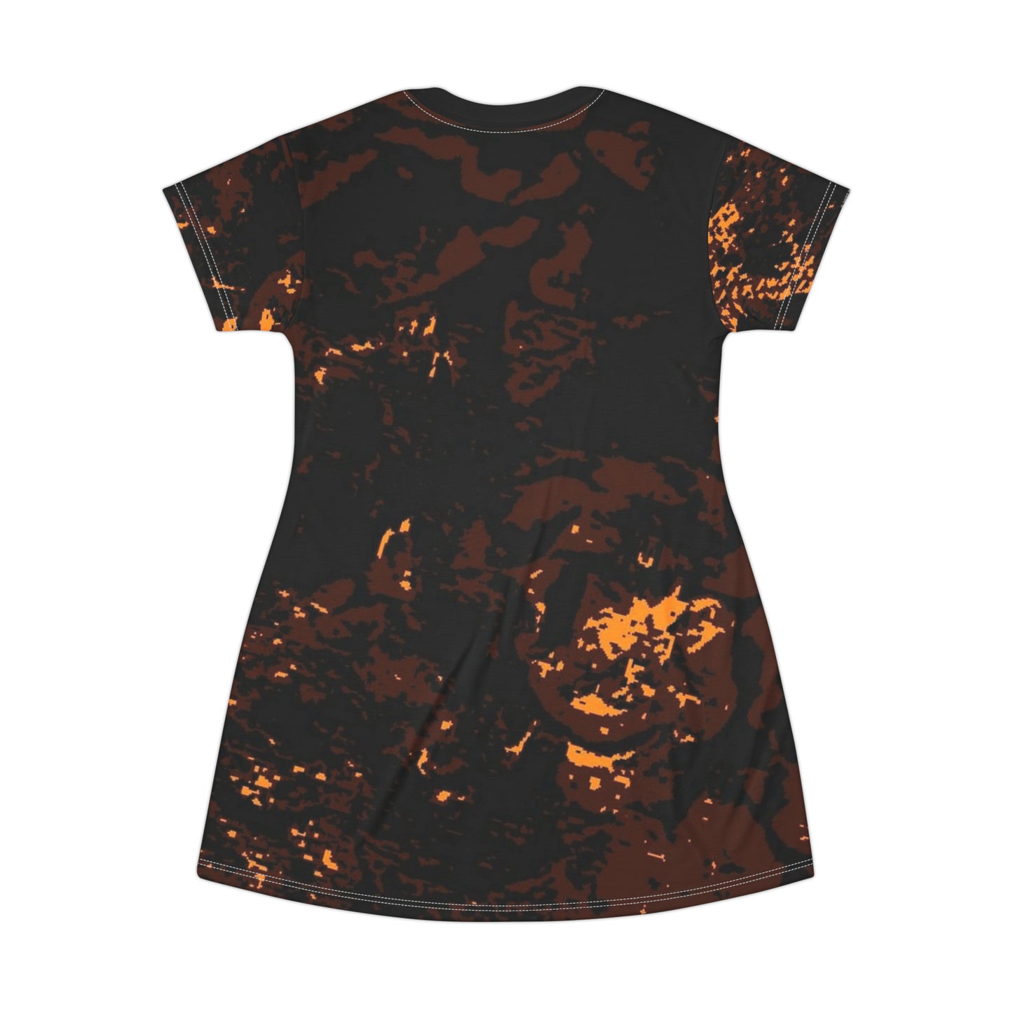 "Mystic Cube" (Cosmic Fusion - Espresso/Topaz) - T-Shirt Dress