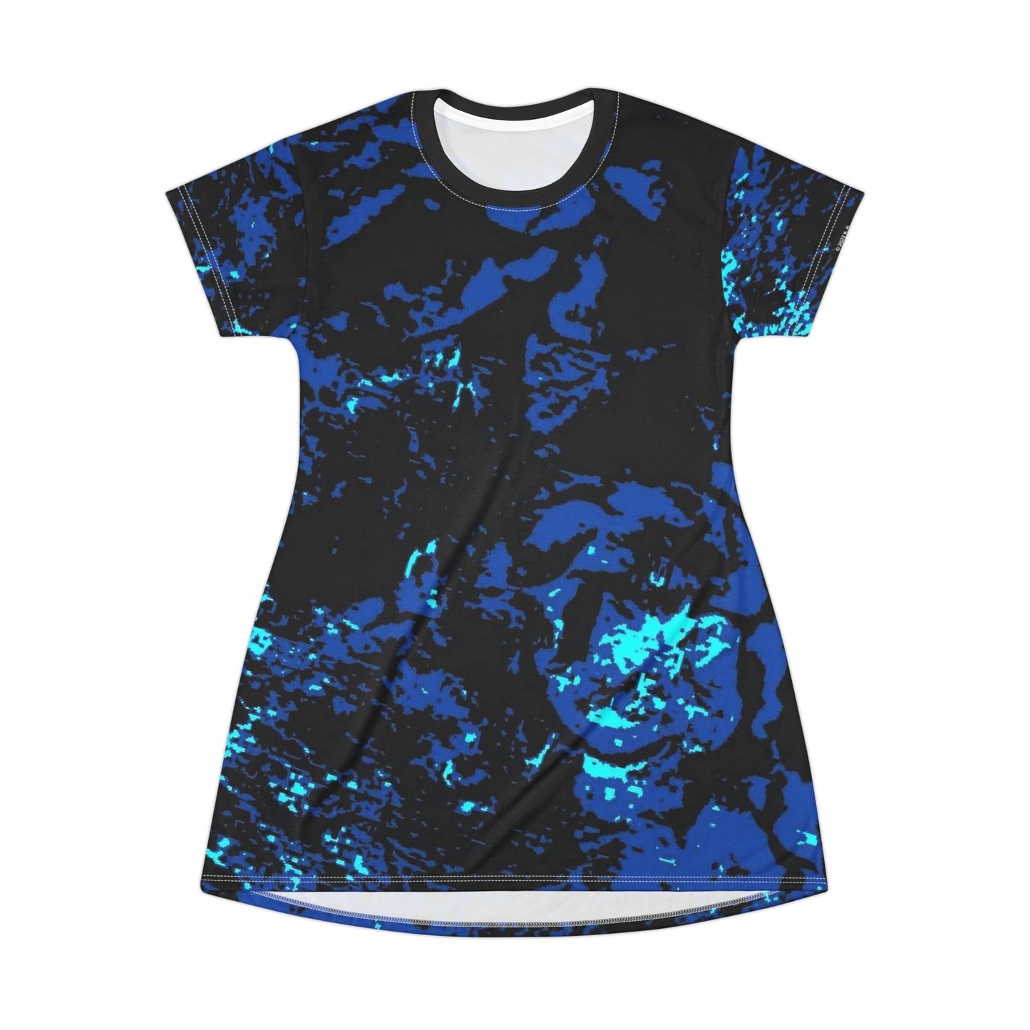 "Mystic Cube" (Cosmic Fusion - Sapphire) - T-Shirt Dress