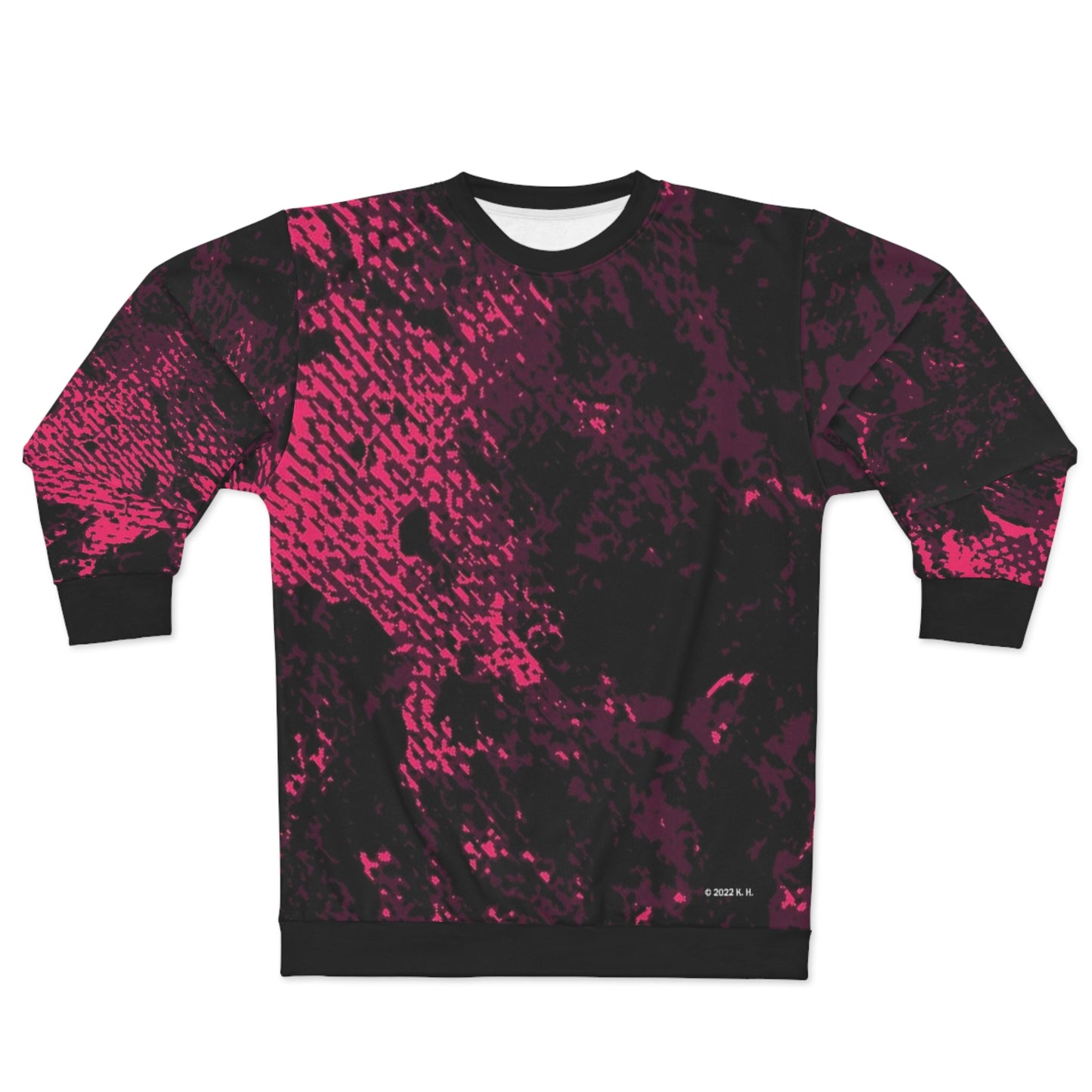 "Mystic Cube" (Cosmic Fusion - Dark Plum/Cherry) - Unisex Sweatshirt