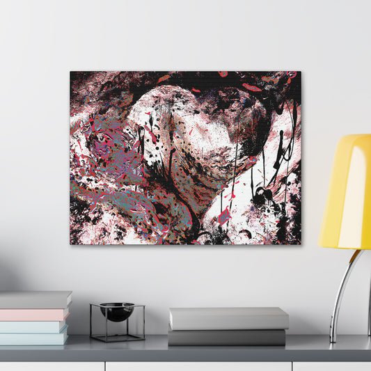"Dreamy Love" (Cosmic Fusion - Persimmon) - Horizontal Canvas Gallery Wraps