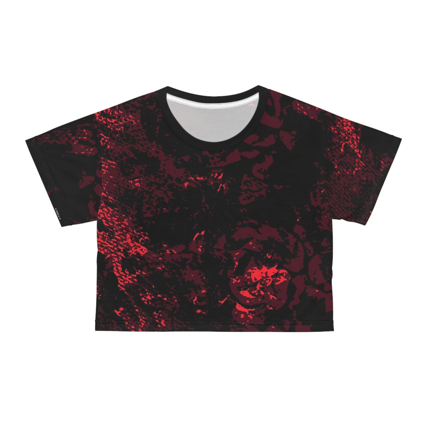 "Mystic Cube" (Cosmic Fusion - Maroon) - Crop Tee
