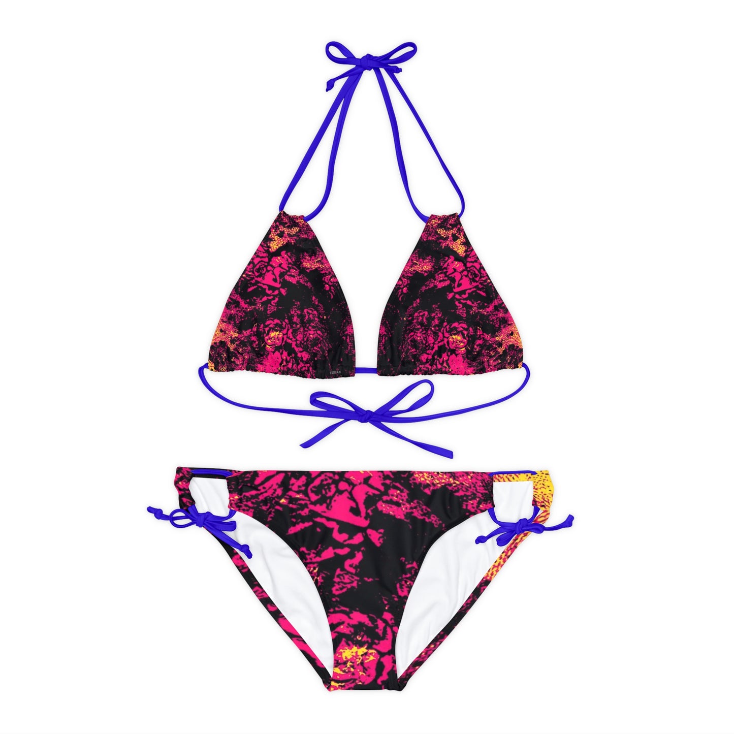 "Mystic Cube" (Cosmic Fusion - Magenta) - Strappy Bikini Set