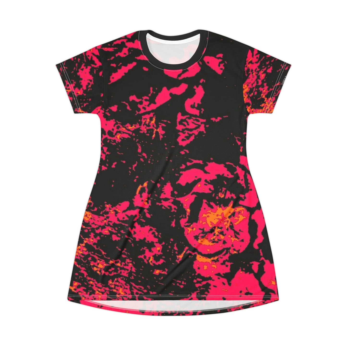 "Mystic Cube" (Cosmic Fusion - Magenta) - T-Shirt Dress