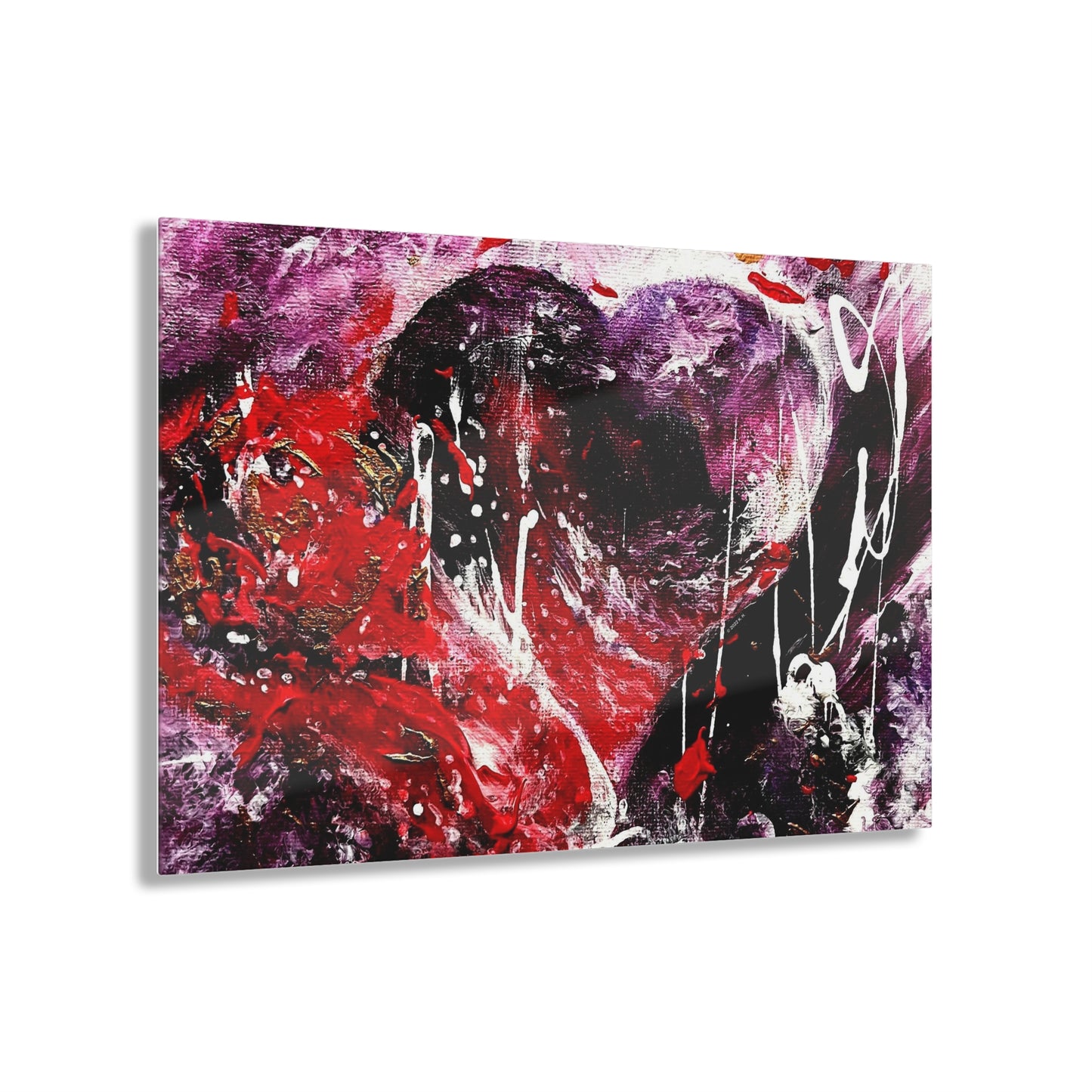 "Dreamy Love" (Scarlet/Plum) - Acrylic Prints