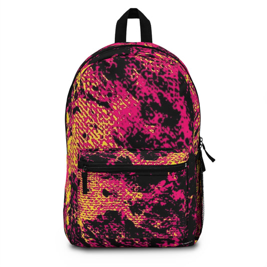 "Mystic Cube" (Cosmic Fusion): Backpacks Collection - Magenta/Yellow