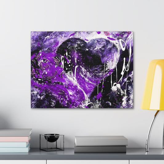 "Dreamy Love" (Violet/Lavender) - Horizontal Canvas Gallery Wraps