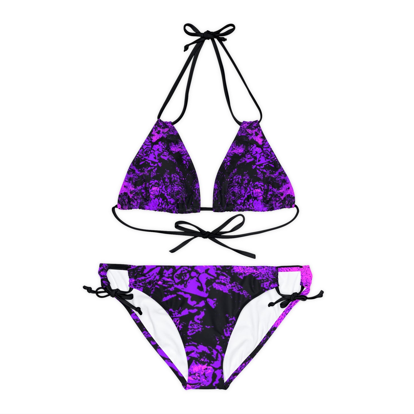 "Mystic Cube" (Cosmic Fusion - Violet) - Strappy Bikini Set