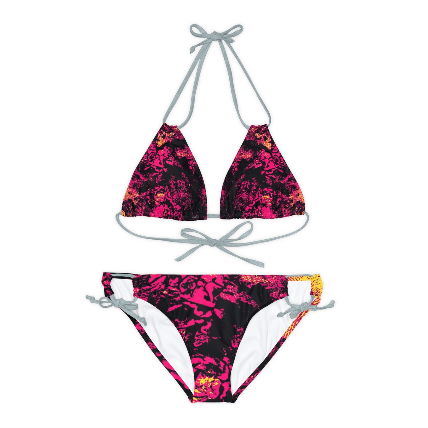 "Mystic Cube" (Cosmic Fusion - Magenta) - Strappy Bikini Set