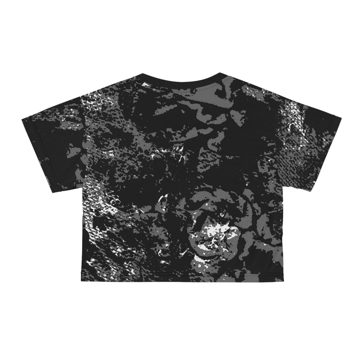 "Mystic Cube" (Cosmic Fusion - Dark Charcoal) - Crop Tee