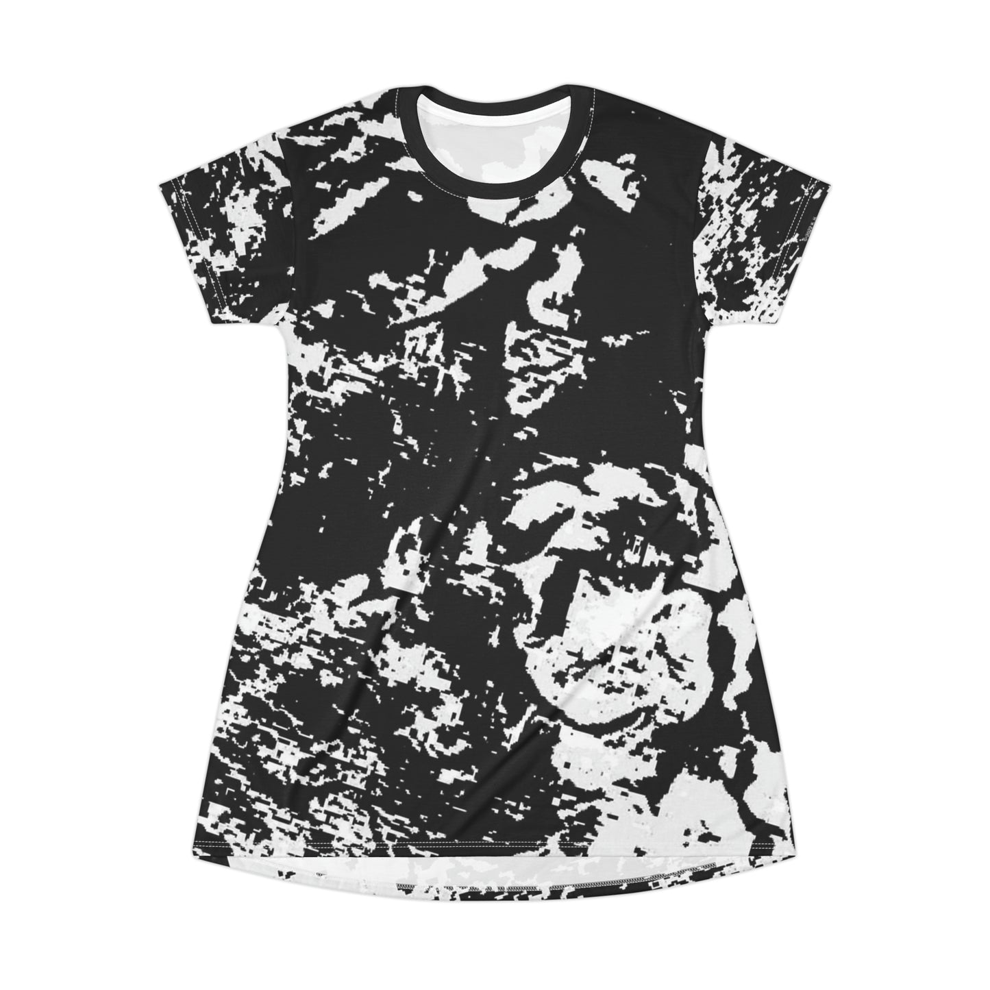 "Mystic Cube" (Cosmic Fusion - Light Charcoal) - T-Shirt Dress