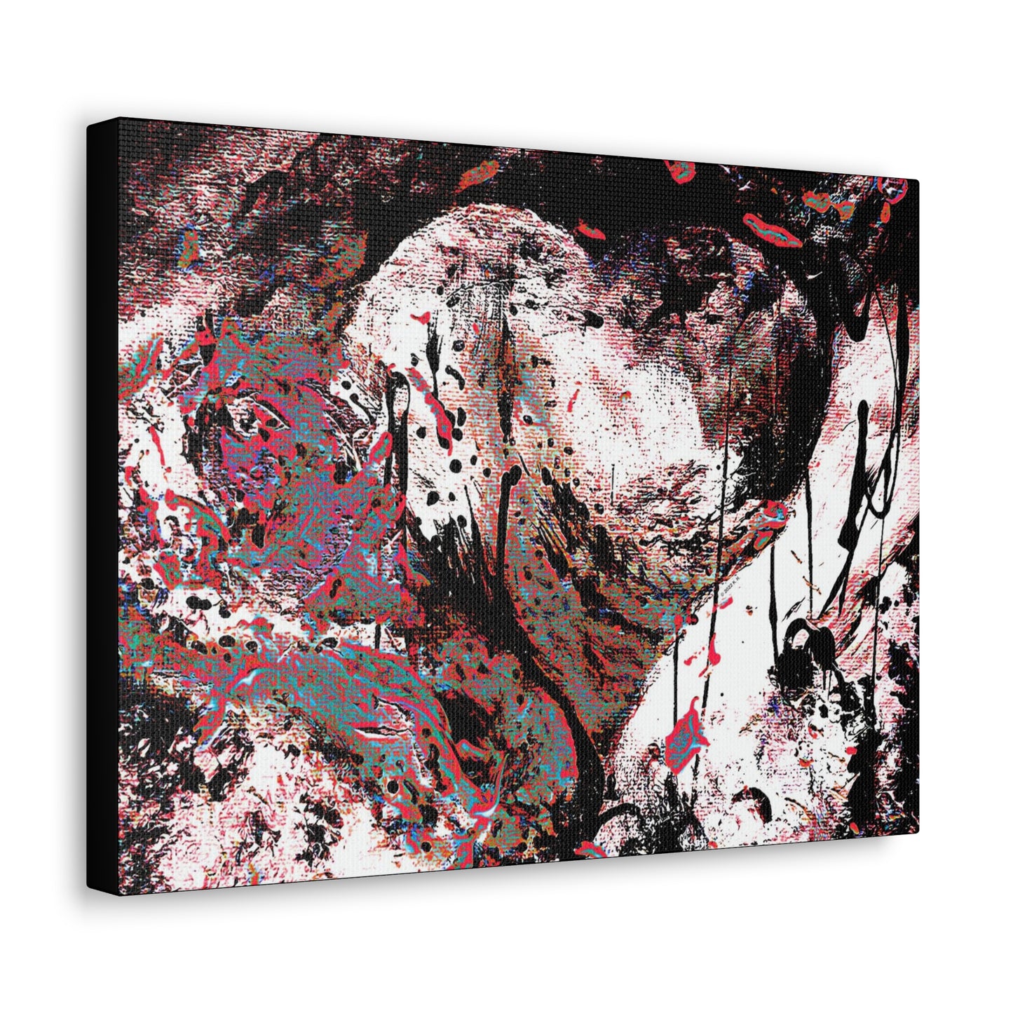 "Dreamy Love" (Cosmic Fusion - Persimmon) - Horizontal Canvas Gallery Wraps