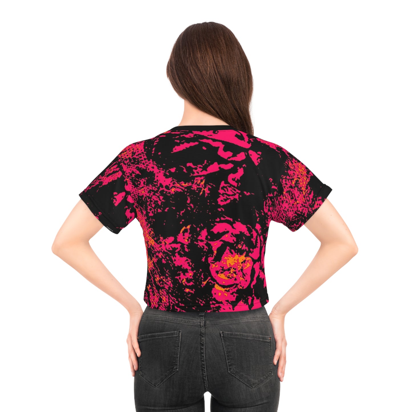 "Mystic Cube" (Cosmic Fusion - Magenta) - Crop Tee