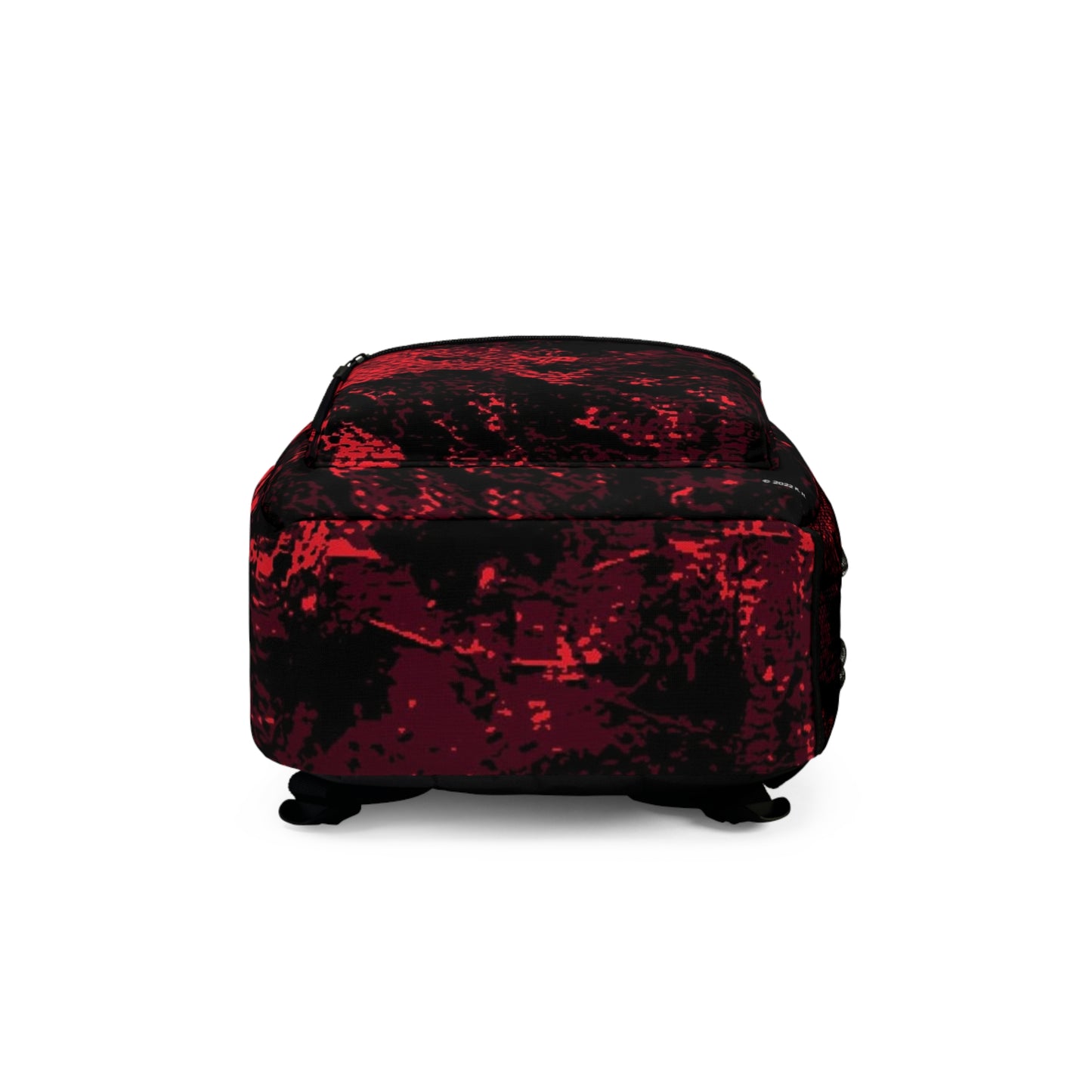 "Mystic Cube" (Cosmic Fusion): Backpacks Collection - Dark Maroon/Neon Red