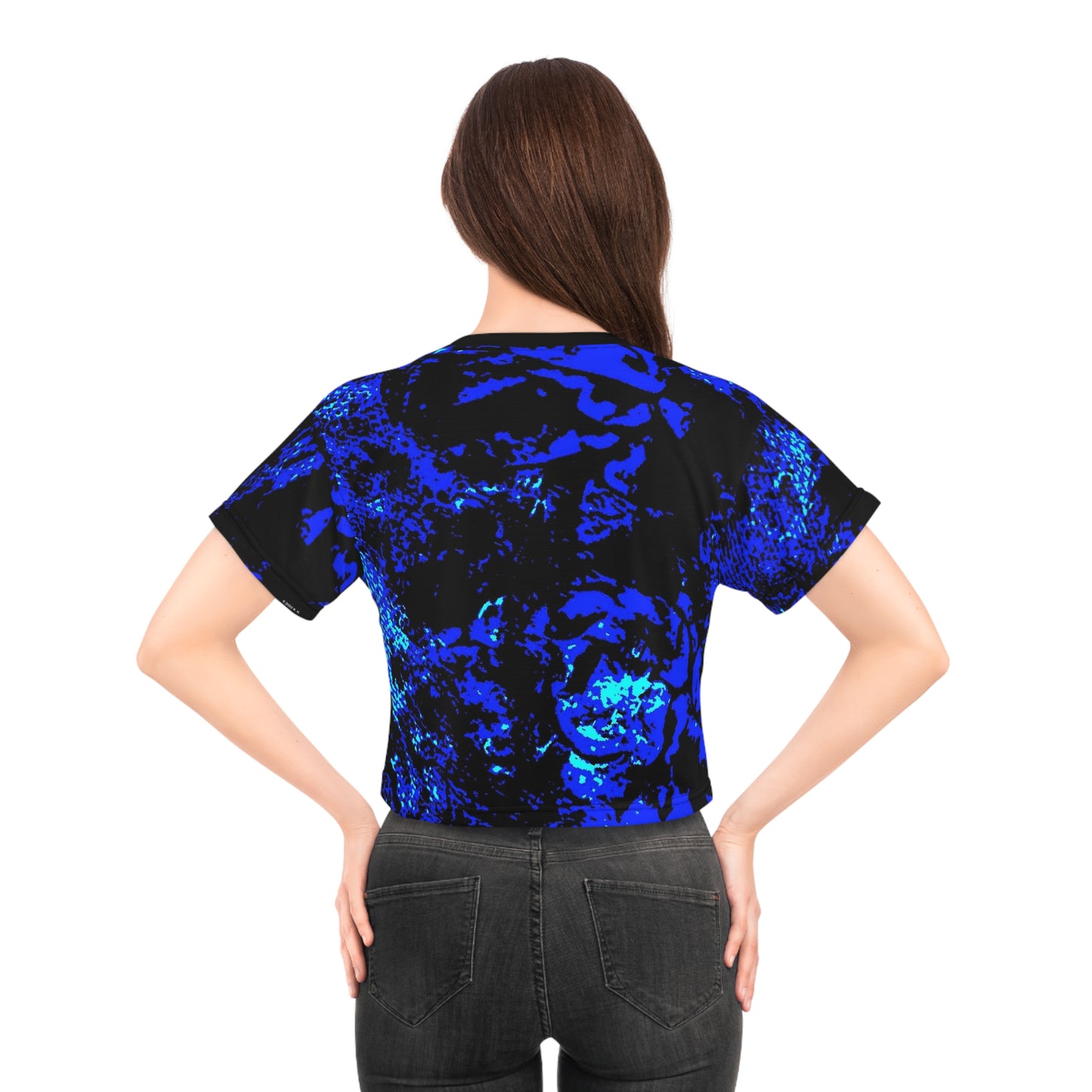 "Mystic Cube" (Cosmic Fusion - Indigo) - Crop Tee