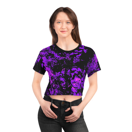 "Mystic Cube" (Cosmic Fusion - Violet) - Crop Tee