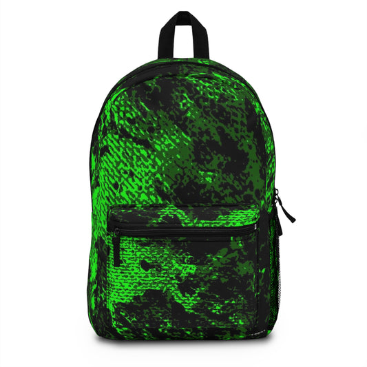 "Mystic Cube" (Cosmic Fusion): Backpacks Collection - Emerald Green