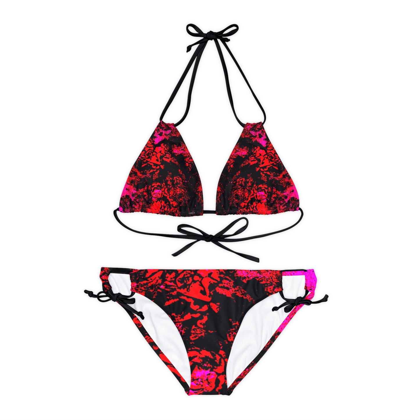 "Mystic Cube" (Cosmic Fusion - Scarlet) - Strappy Bikini Set