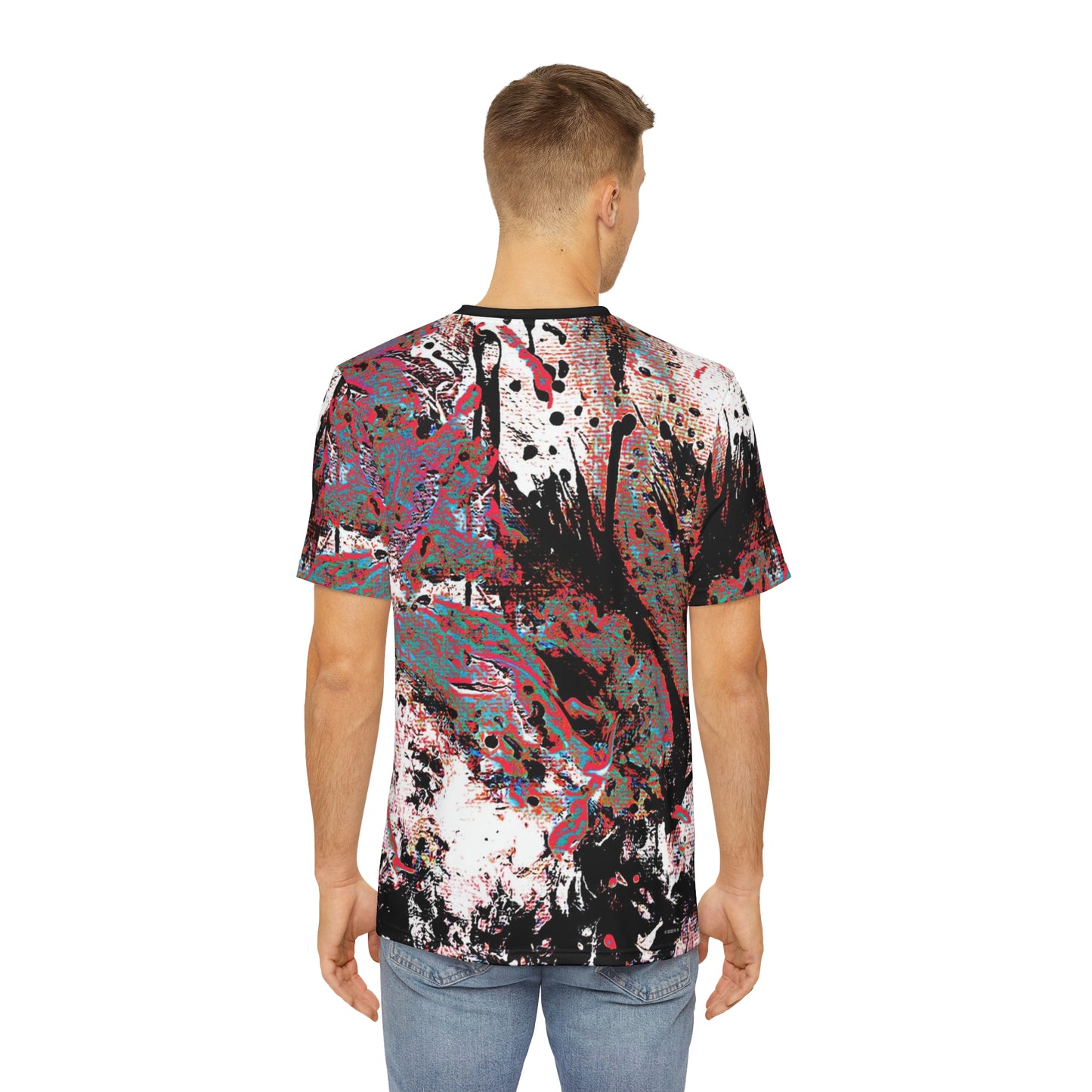 "Dreamy Love" (Cosmic Fusion - Persimmon) - Men's Polyester Tee