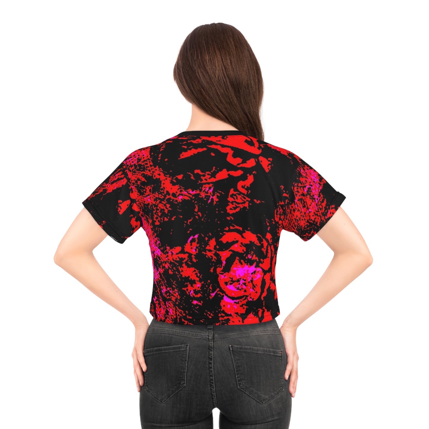"Mystic Cube" (Cosmic Fusion - Scarlet) - Crop Tee