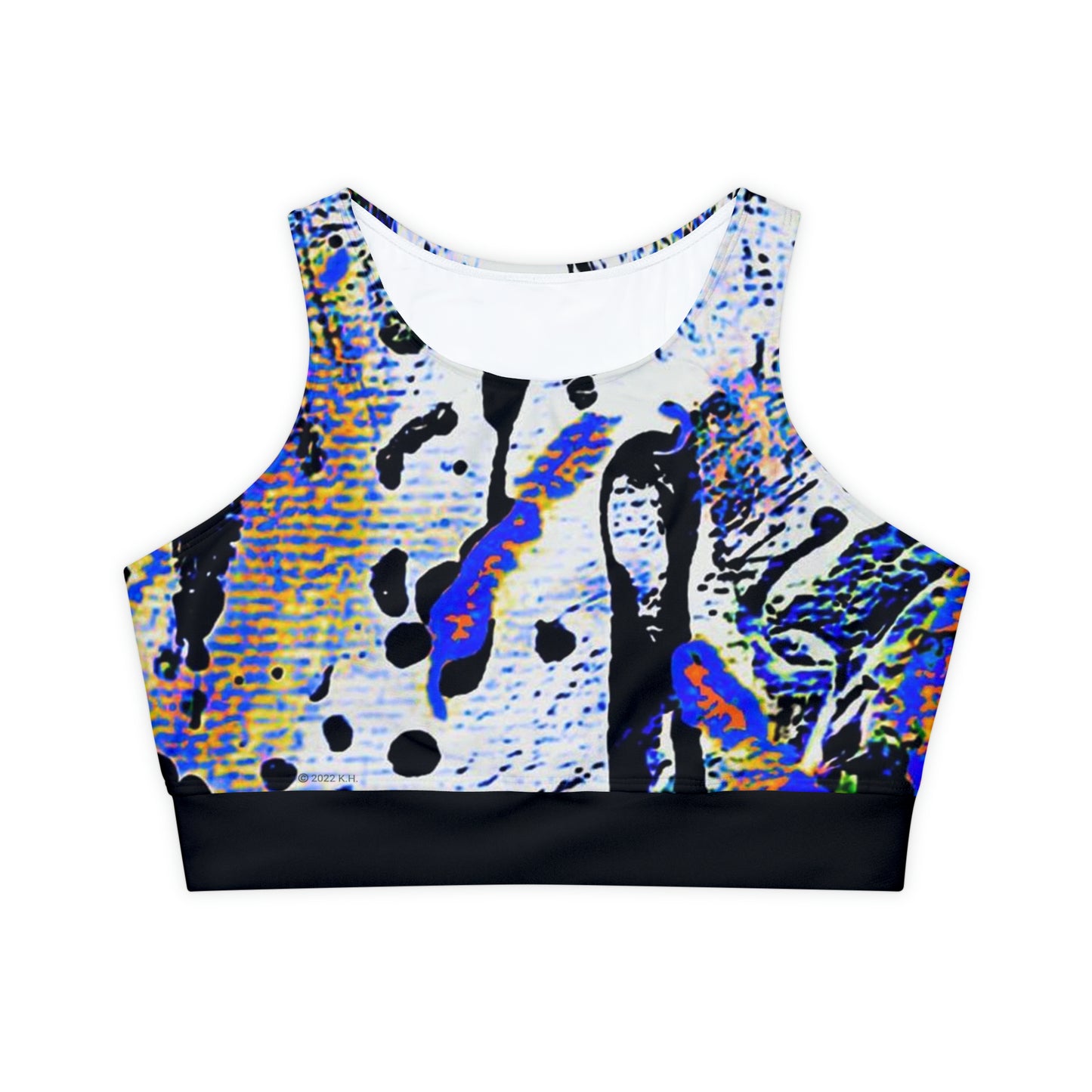 "Dreamy Love" (Cosmic Fusion - Sapphire) - Fully Lined, Padded Sports Bra