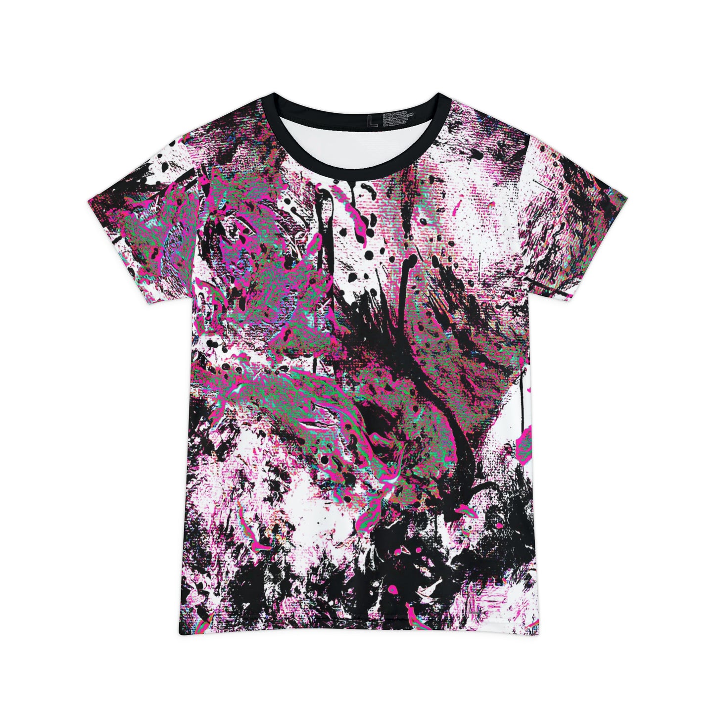 "Dreamy Love" (Cosmic Fusion - Magenta) - Women's Scoop Neck Tee (w/ heart)