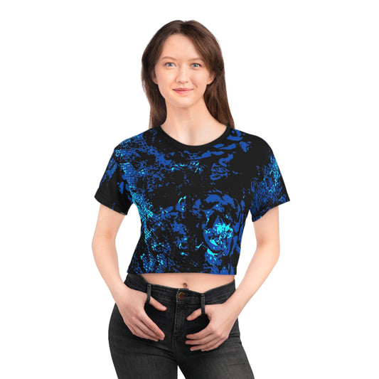 "Mystic Cube" (Cosmic Fusion - Sapphire) - Crop Tee