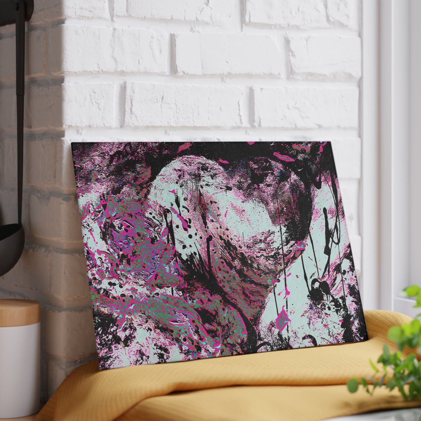 "Dreamy Love" (Cosmic Fusion - Angelic Pink) - Glass Cutting Boards