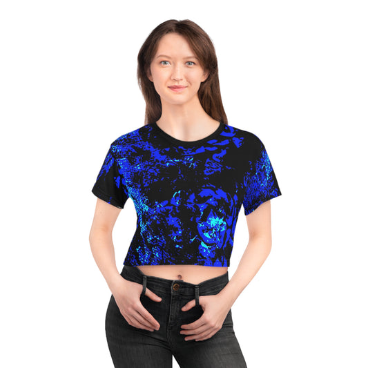 "Mystic Cube" (Cosmic Fusion - Indigo) - Crop Tee