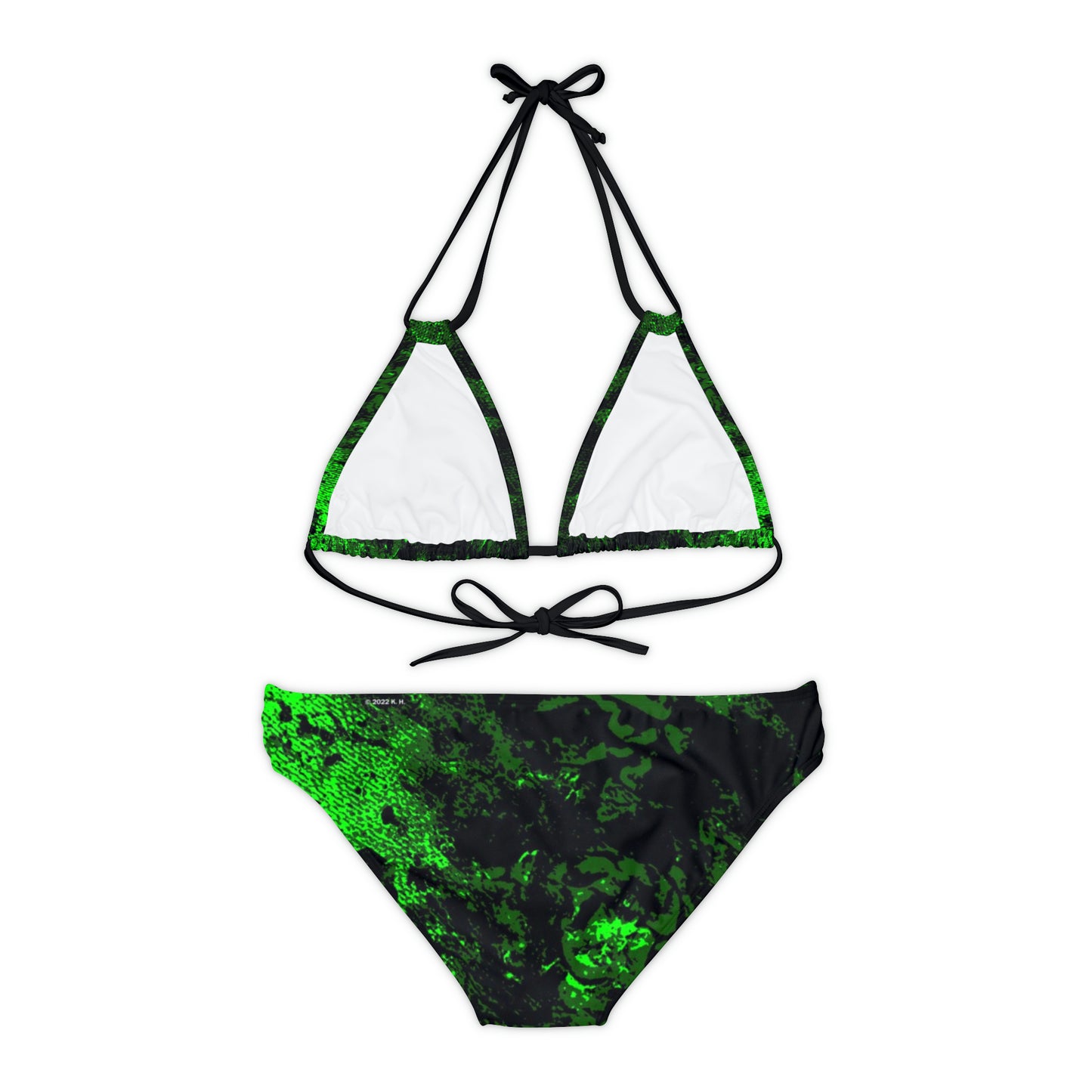"Mystic Cube" (Cosmic Fusion - Emerald) - Strappy Bikini Set