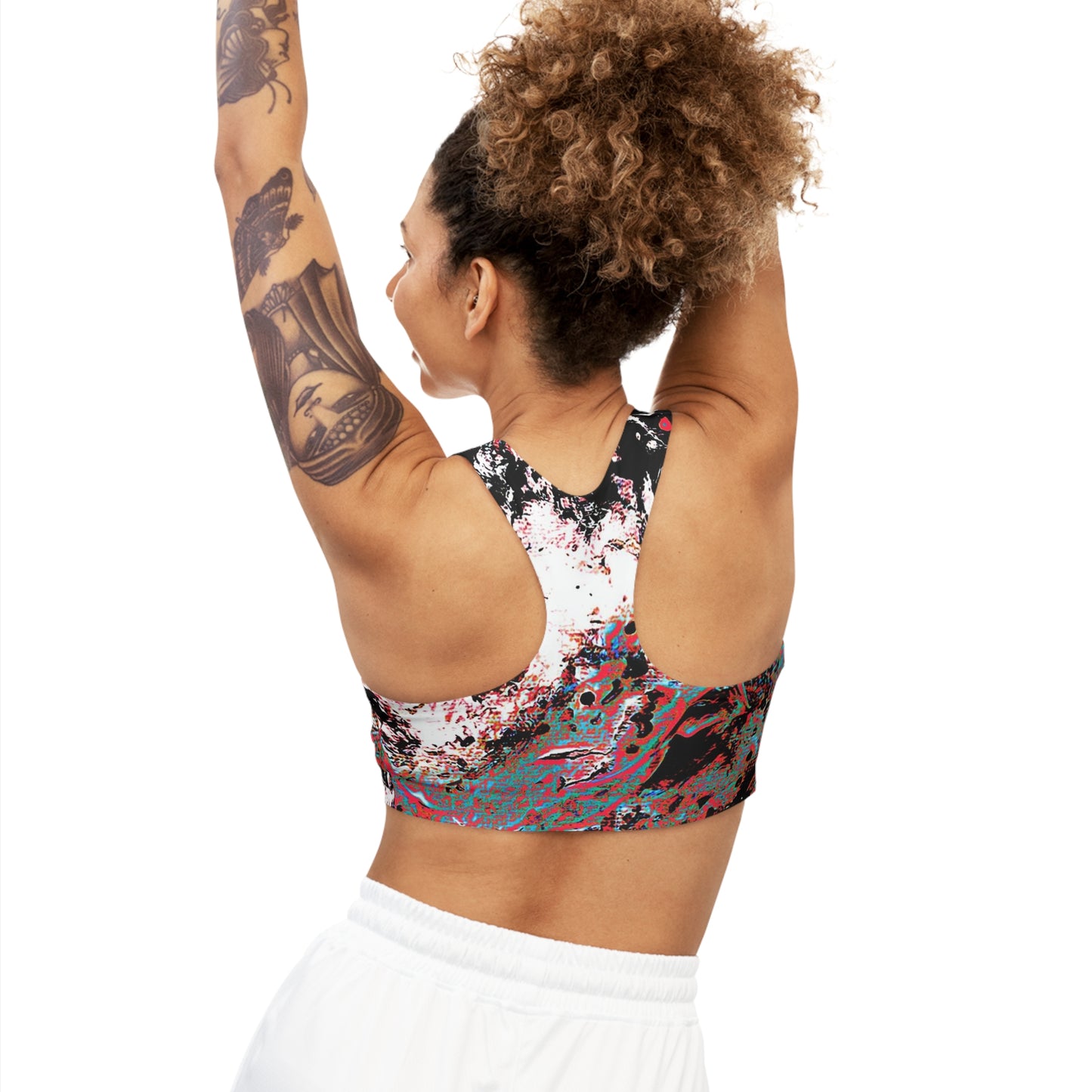 "Dreamy Love" (Cosmic Fusion - Persimmon) - Seamless Sports Bra