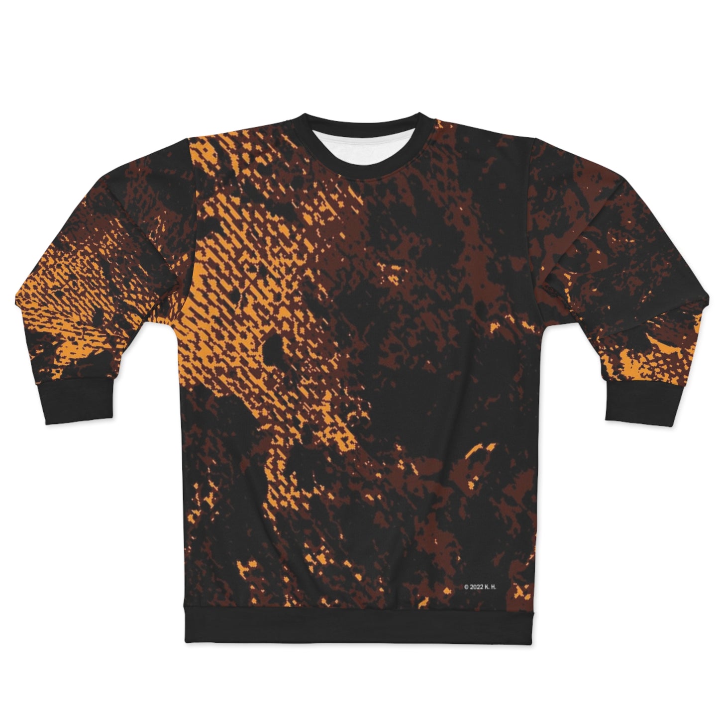 "Mystic Cube" (Cosmic Fusion - Espresso/Topaz) - Unisex Sweatshirt